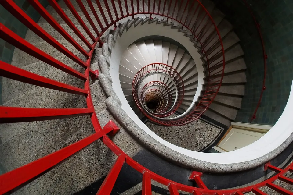 Spiral stairs, Belgrade, Serbia