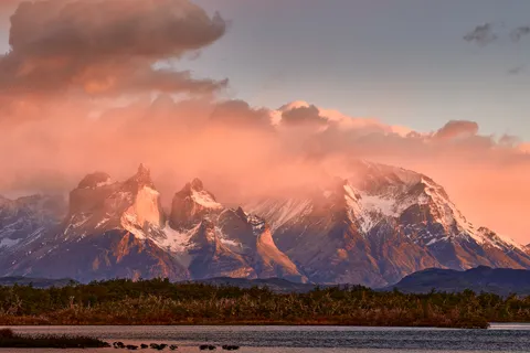 Cuernos del Paine at first light